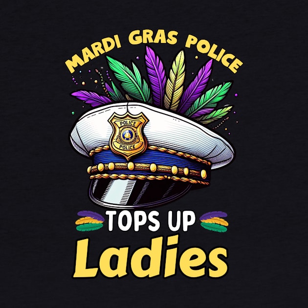 Mardi Gras Police Funny Mardi Gras by Figurely creative